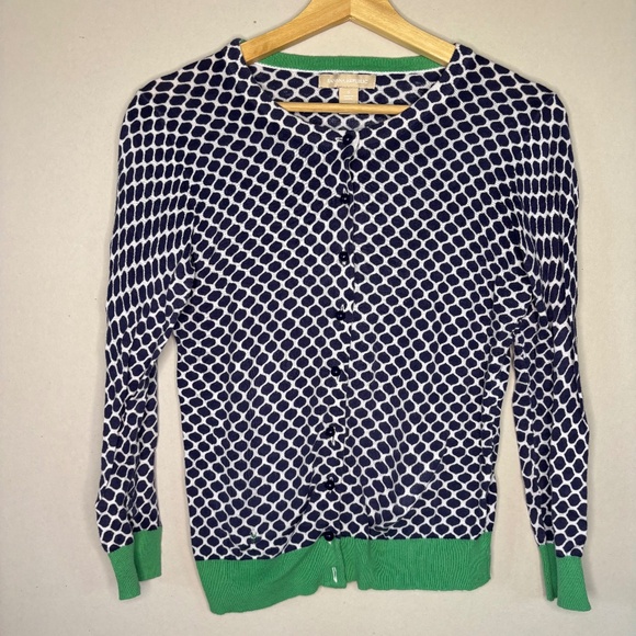 Banana Republic Womens Blue, Green, and White Long Sleeve Button Up Shirt Size S - Picture 1 of 5